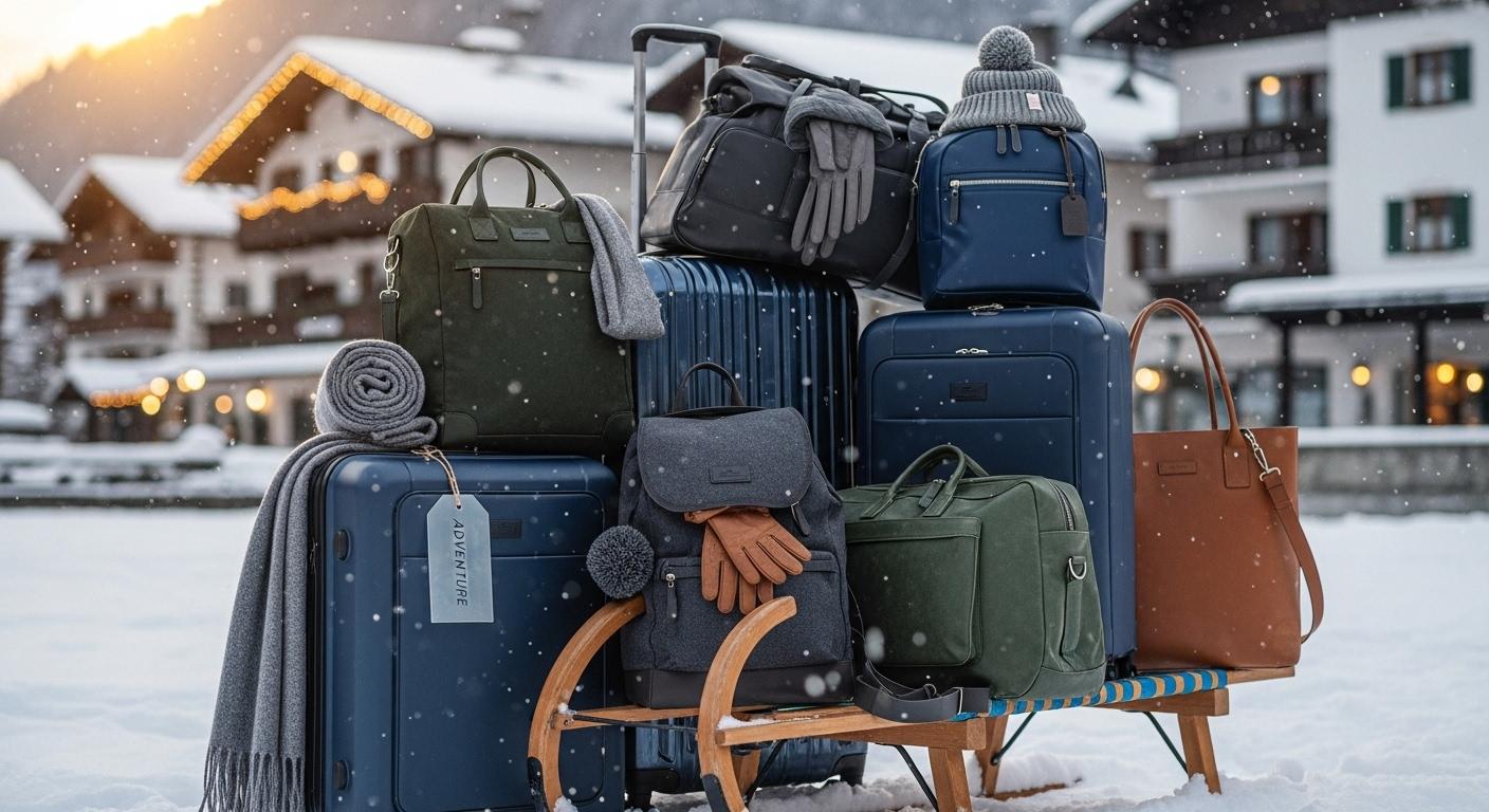 겨울 해외여행 캐리어