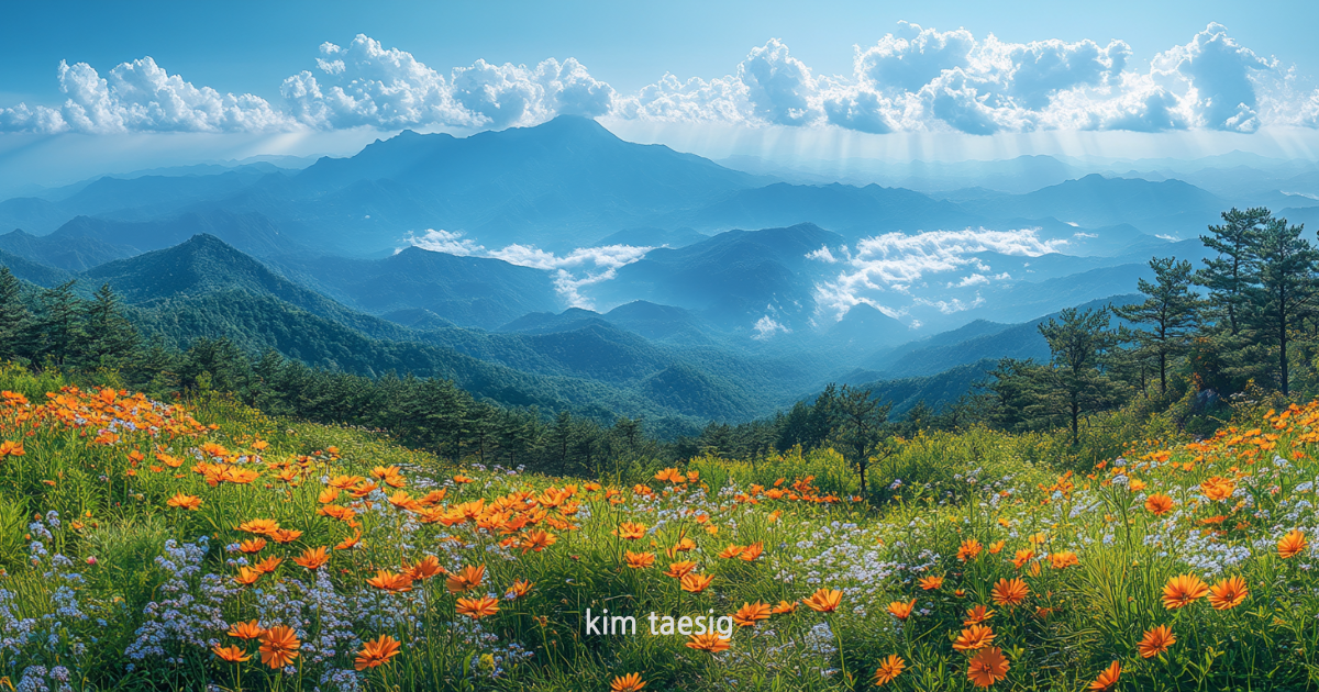 가리왕산의 사계절