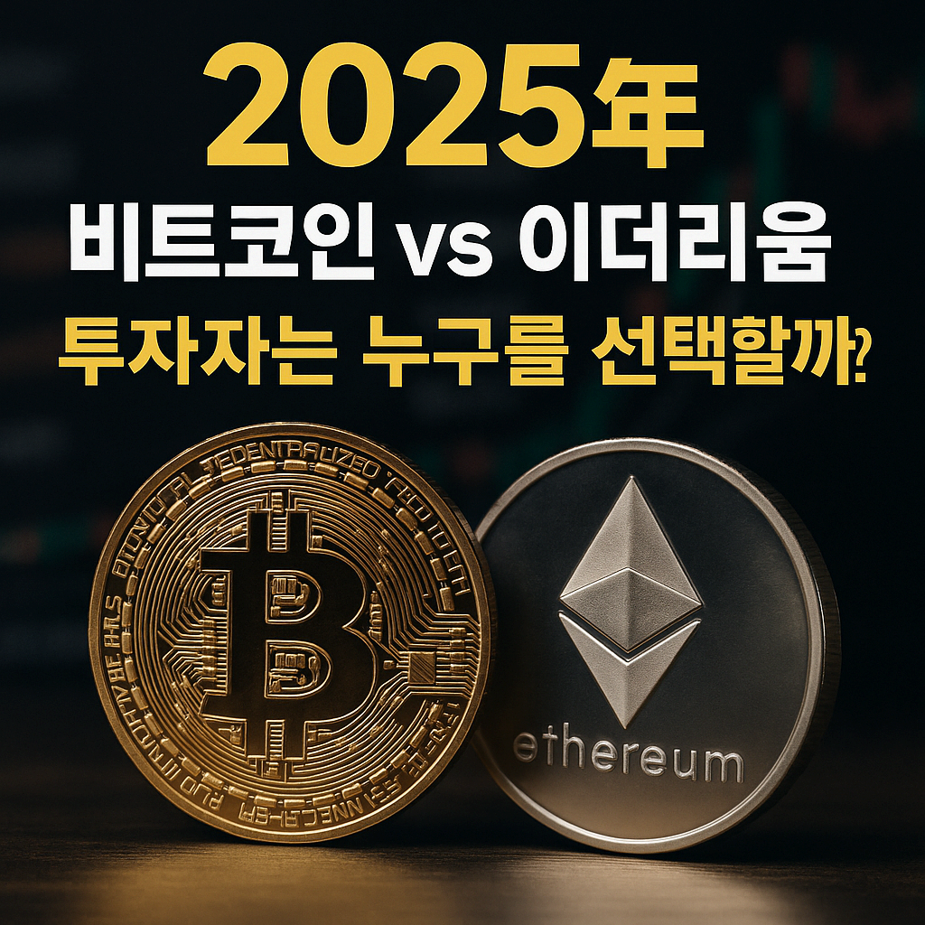 2025년 비트코인 vs 이더리움, 승자는 누구일까? 최신 투자 분석