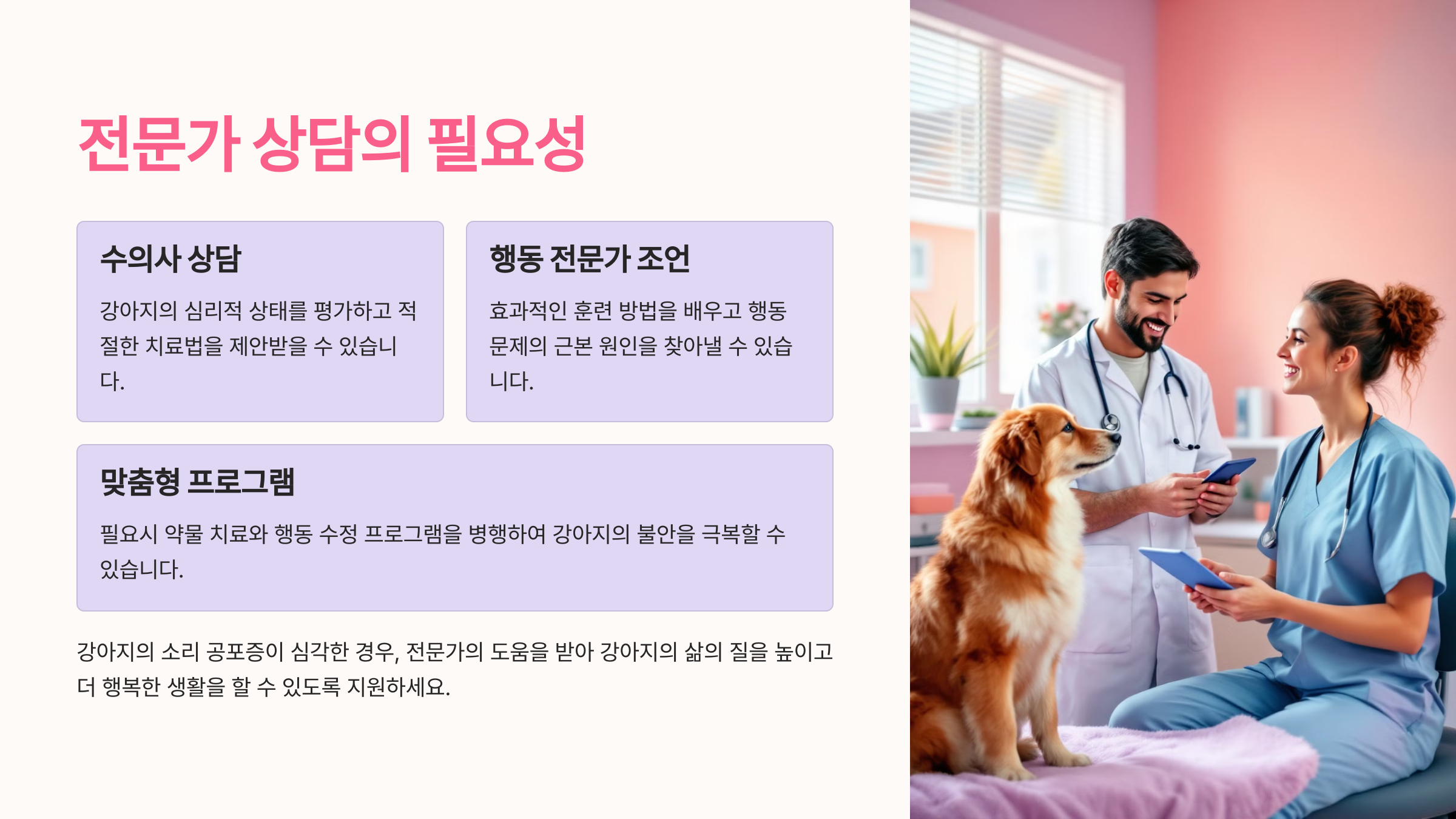 전문가 상담의 필요성