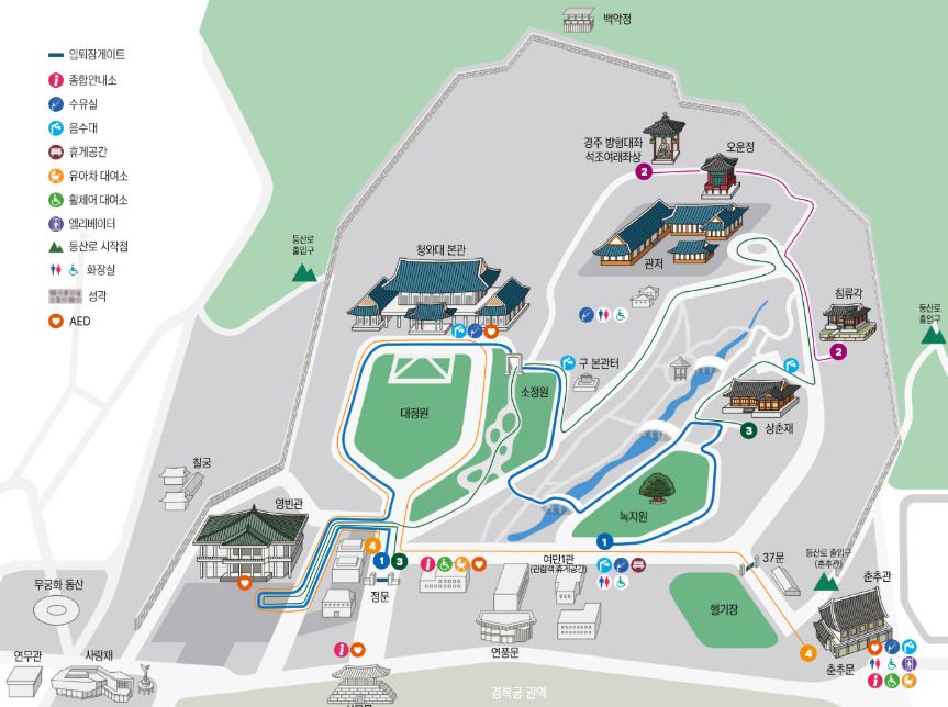 청와대 관람 코스 및 포인트