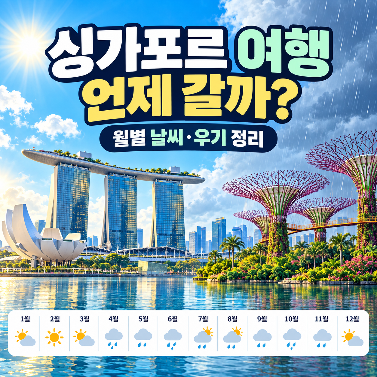 싱가포르 여행 언제 갈까? 월별 날씨&middot;우기와 추천 시기 정리