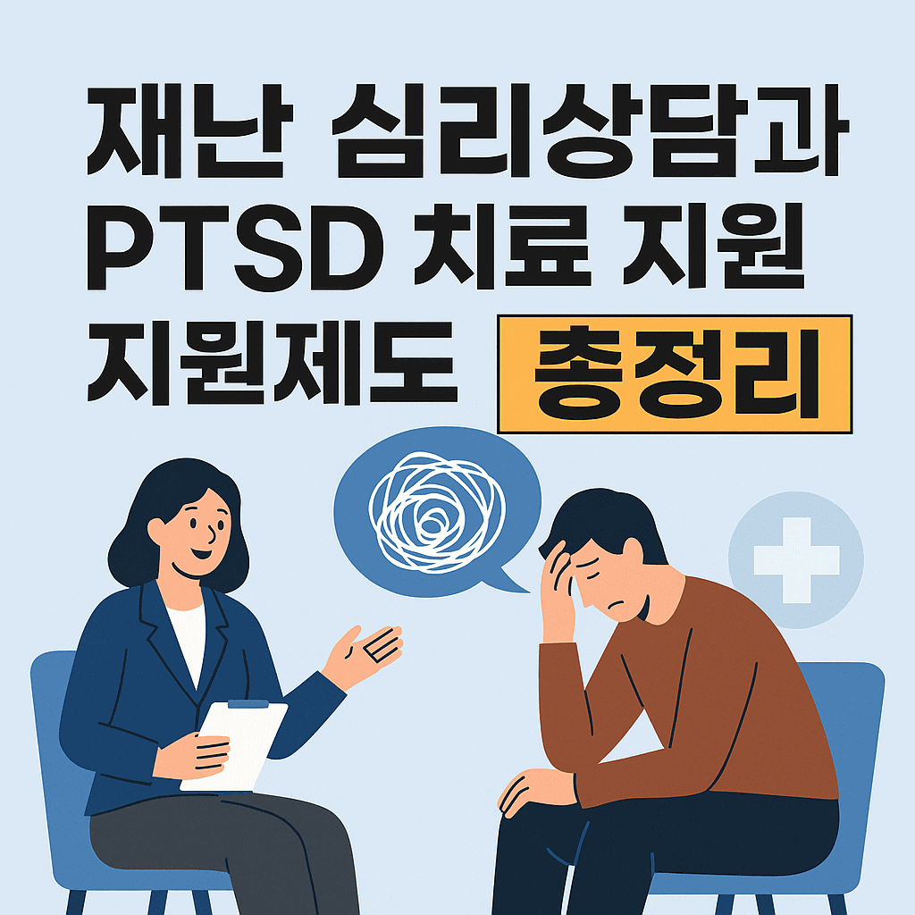 재난 심리상담과 PTSD 치료 지원제도
