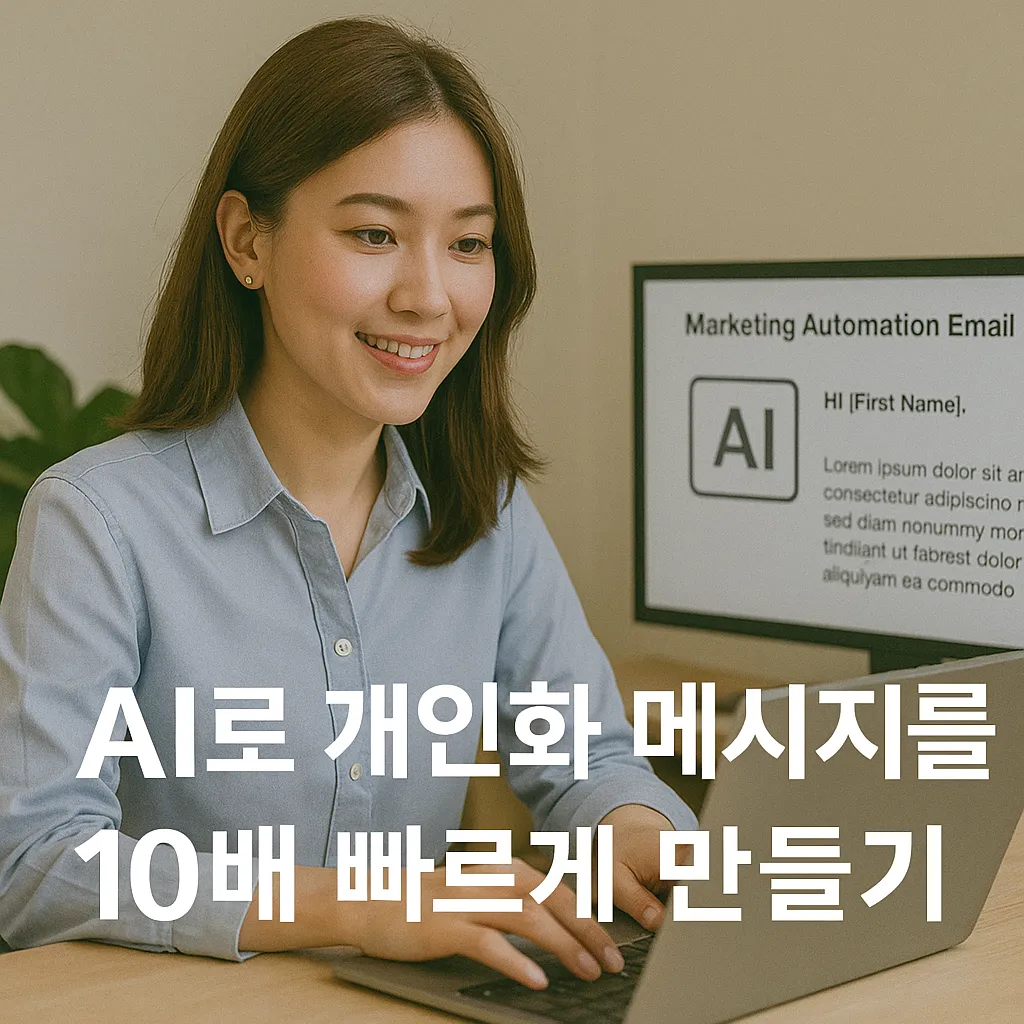 마케팅 자동화 이메일: AI로 개인화 메시지를 10배 빠르게 만들기