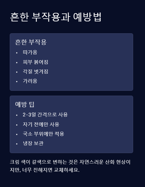 흔한 부작용과 예방법