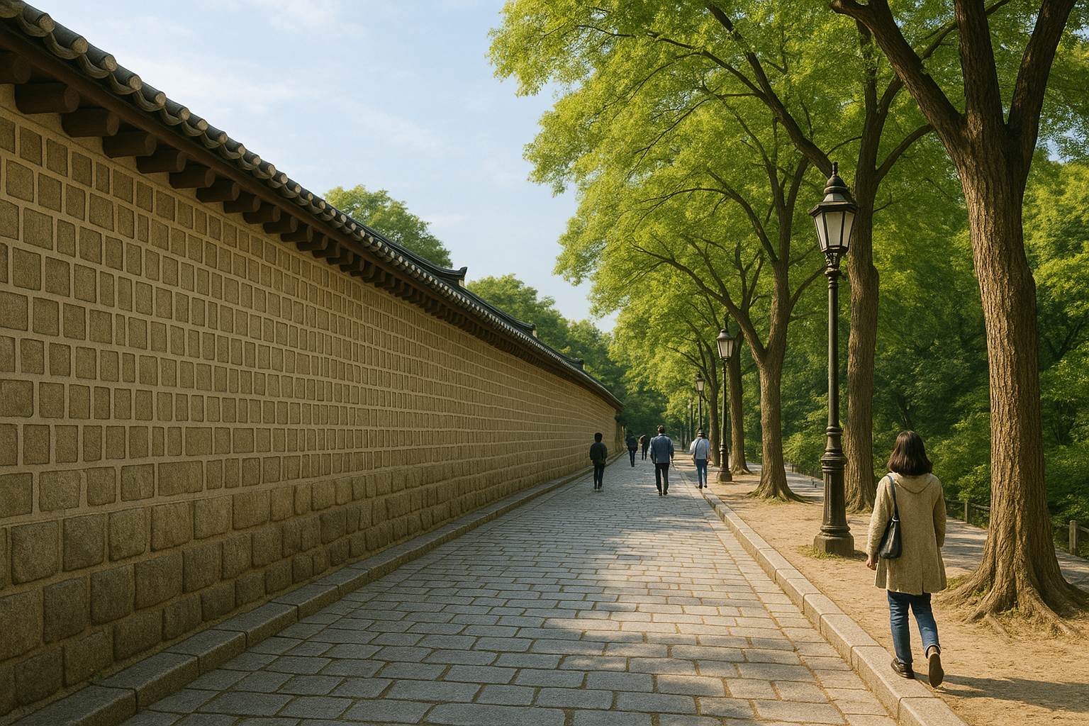 덕수궁 돌담길 이미지