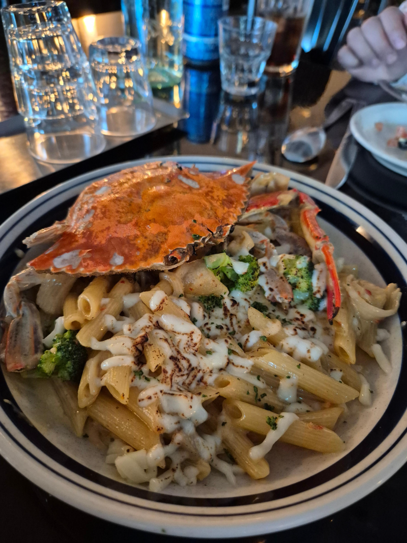 꽃게 크림 파스타