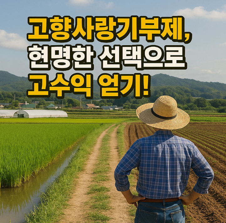 고향사랑기부제, 현명한 선택으로 고수익 얻기!
