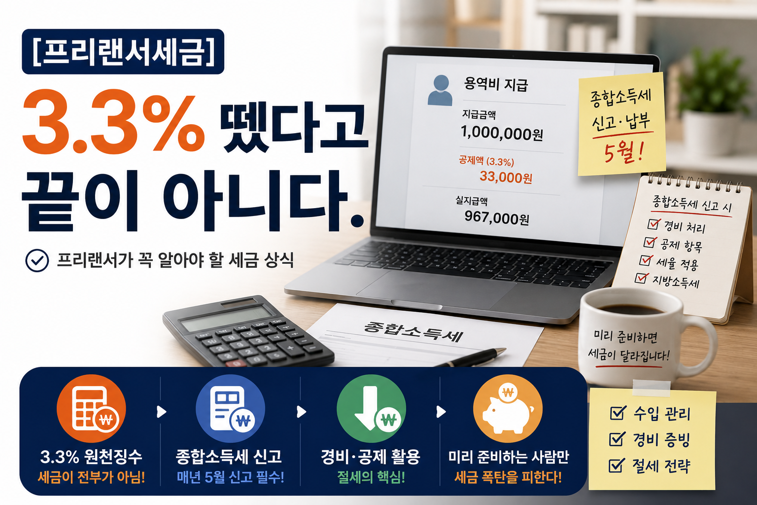 프리랜서 세금 종합소득세신고