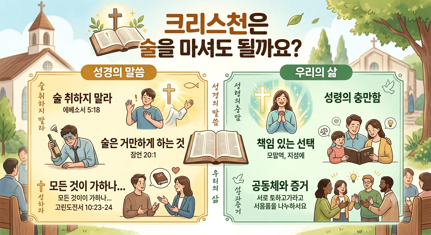 크리스천은 술을 마셔도 될까요? 성경 말씀과 우리의 삶