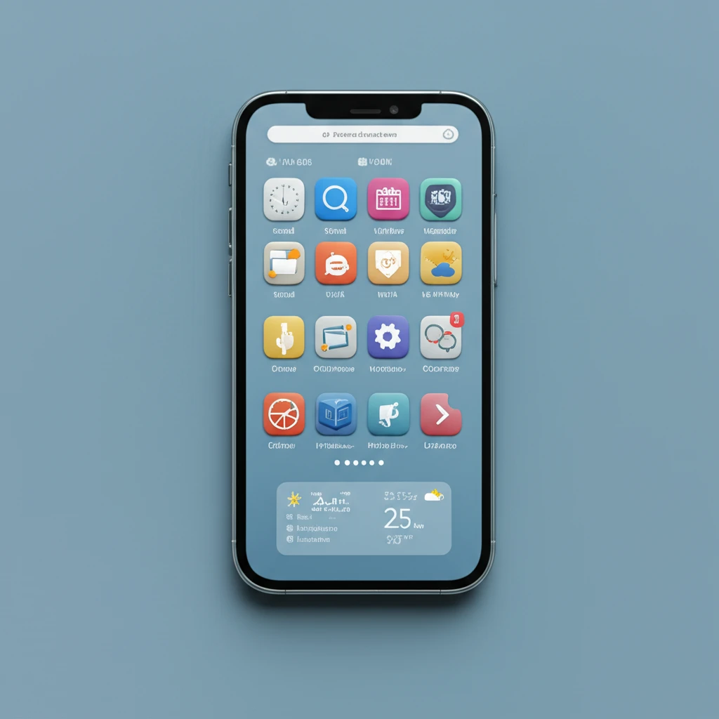 디지털 공간 혁신: 스마트폰 바탕화면..