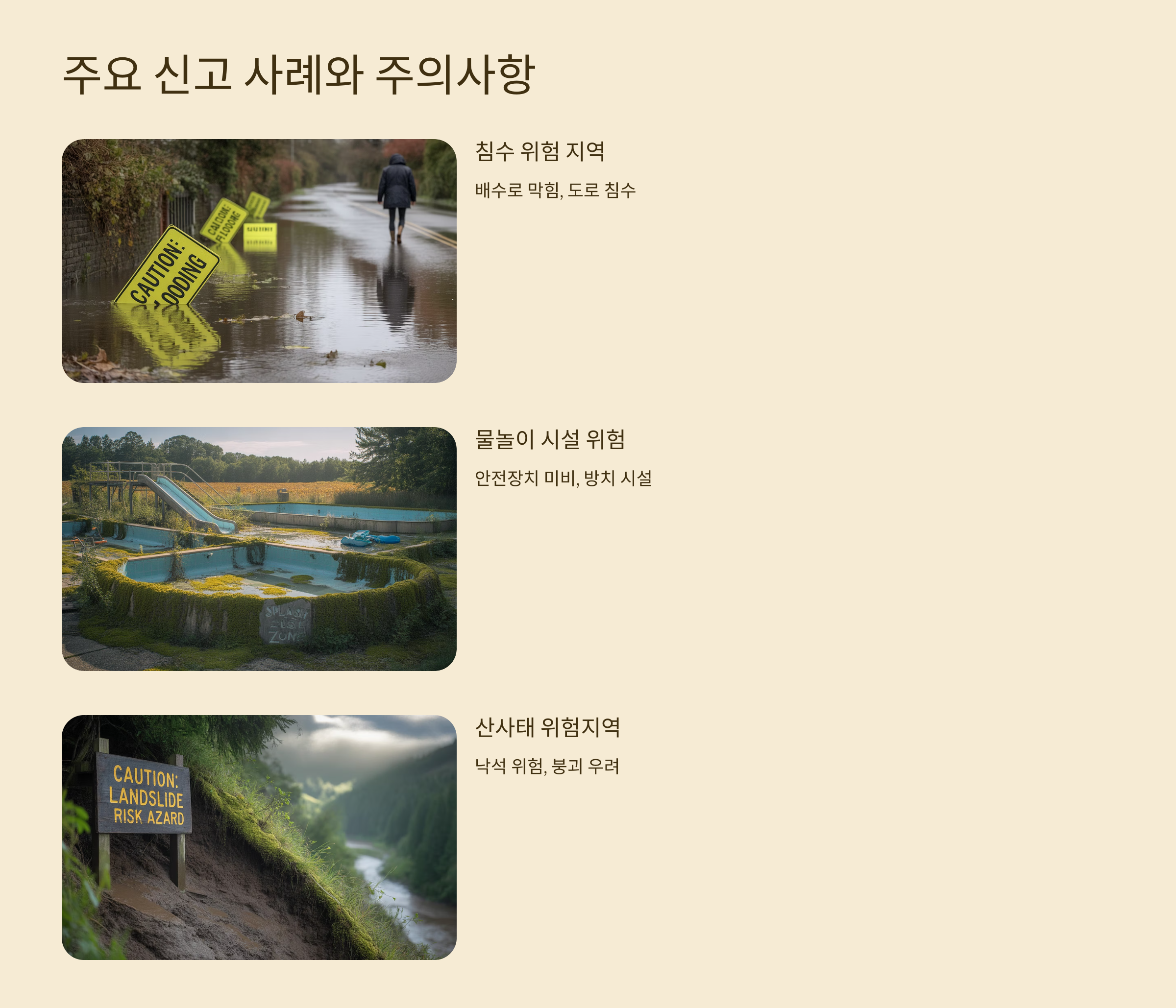 미끄러운 공공수영장 바닥