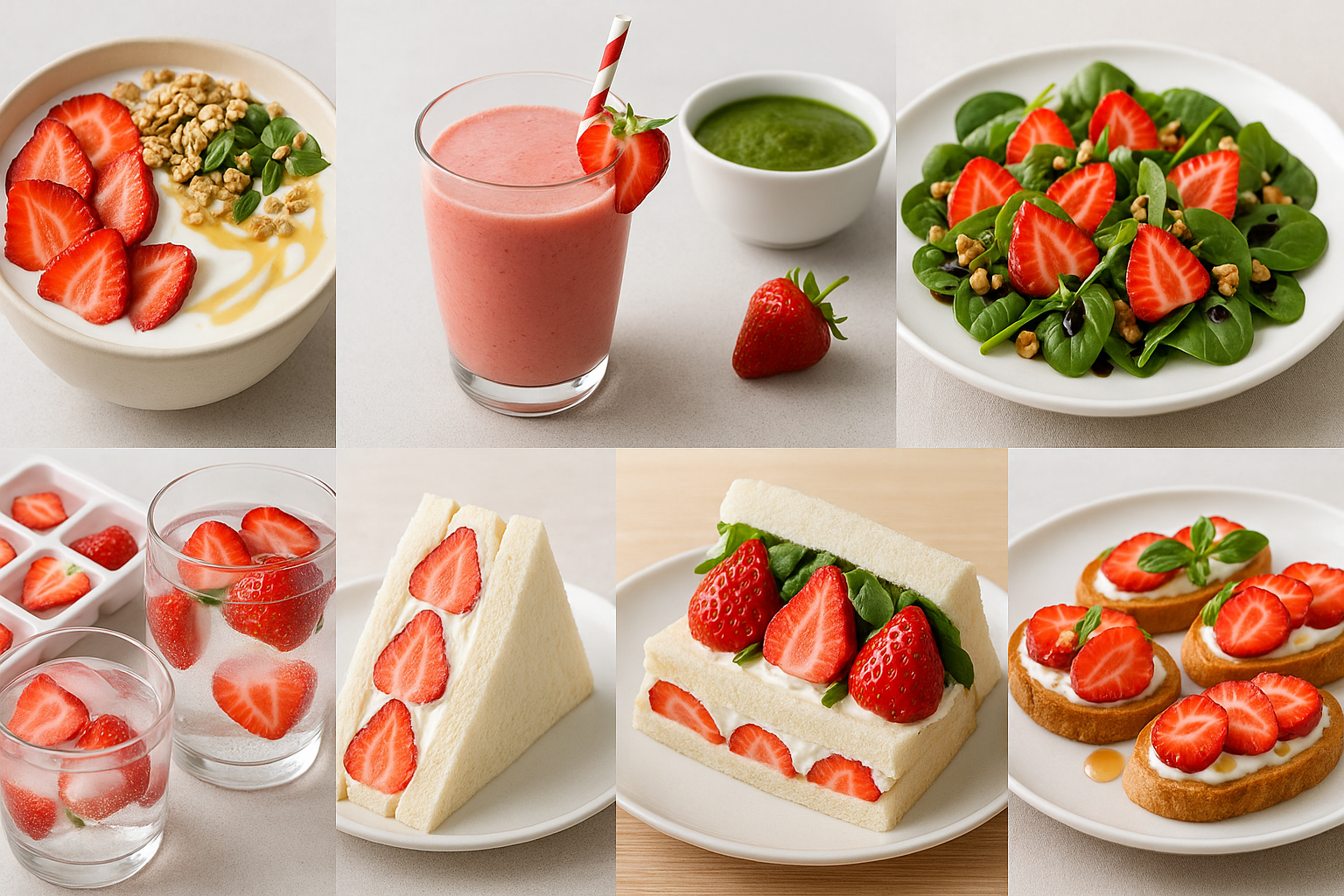 딸기를 활용한 음식들