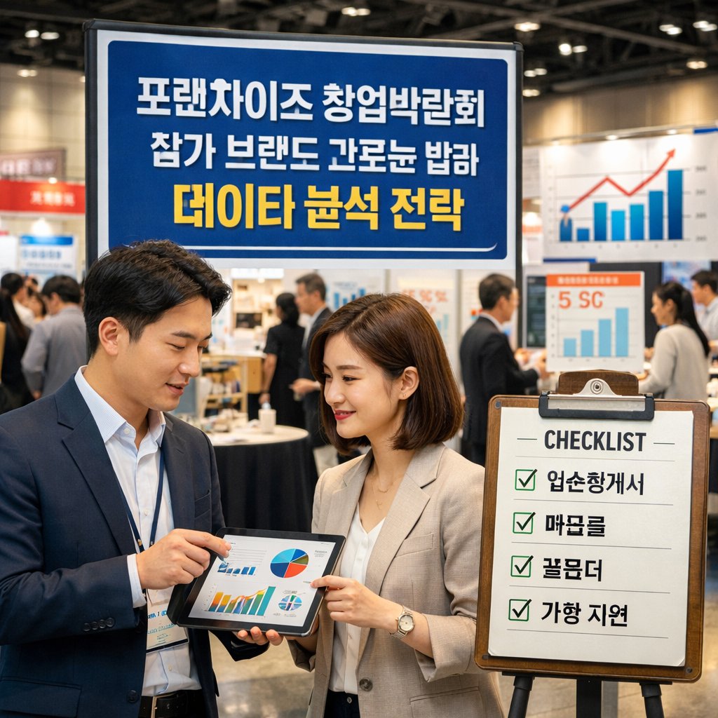 프랜차이즈 창업박람회 참가 브랜드 고르는 법과 데이터 분석 전략