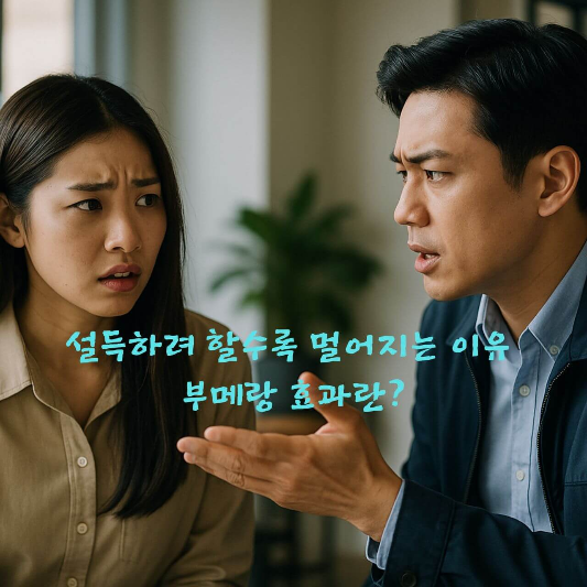 부메랑효과, 심리학, 설득심리, 커뮤니케이션, 반발심리, 심리적저항, 
인간관계, 대화기술, 공감대화, 심리블로그