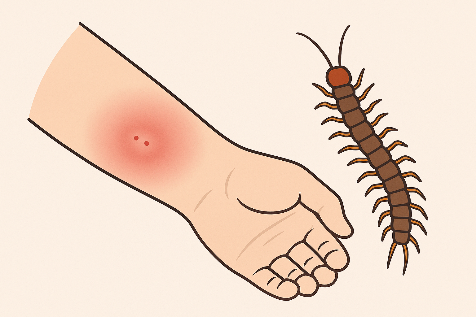 지네물림 증상과 대처방법은