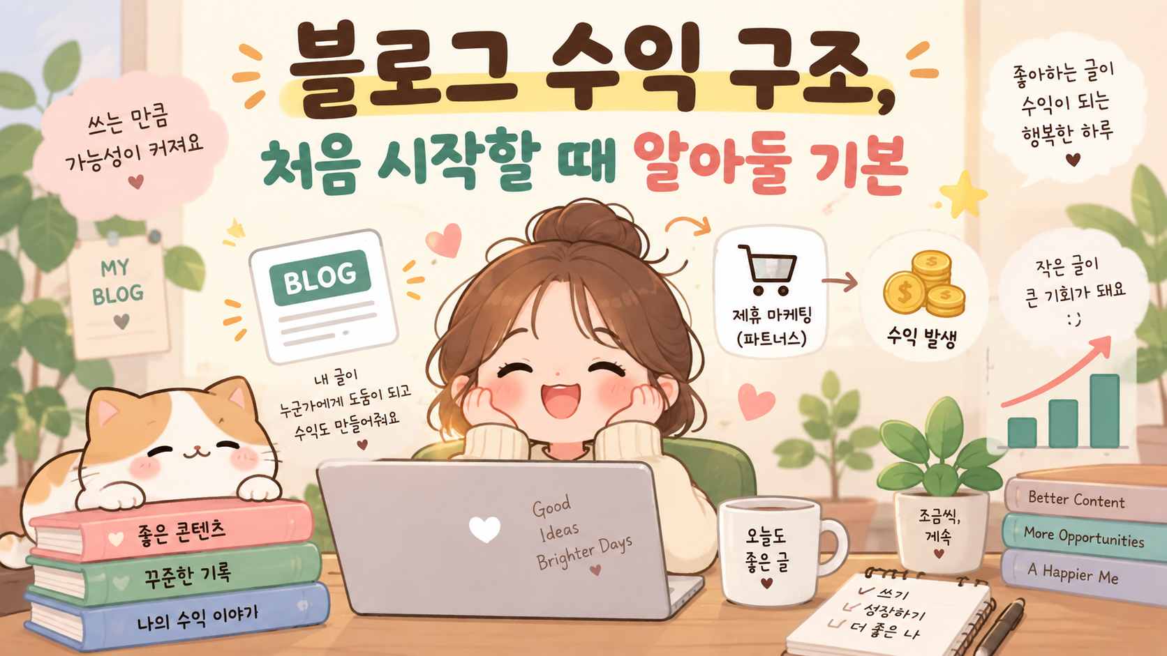 블로그 수익 구조, 처음 시작할 때 알아둘 기본