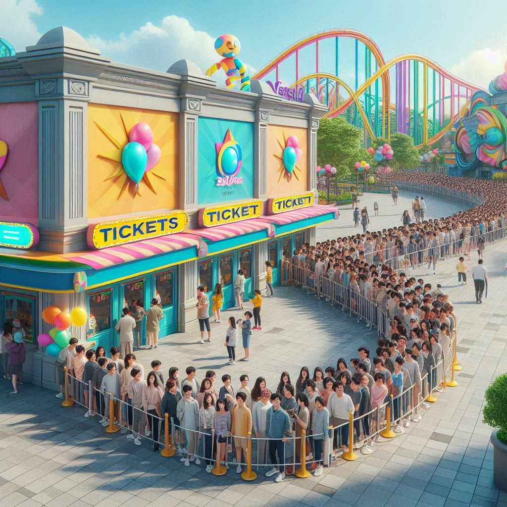 에버랜드 현장 대기줄