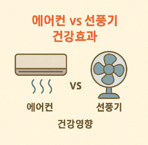 에어컨 vs 선풍기 건강효과 (냉방기기, 체온관리, 건강영향)
