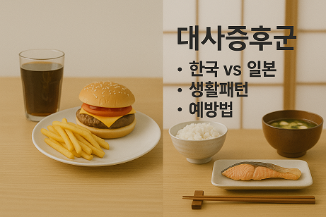 대사증후군 (한국 vs 일본, 생활패턴, 예방법)