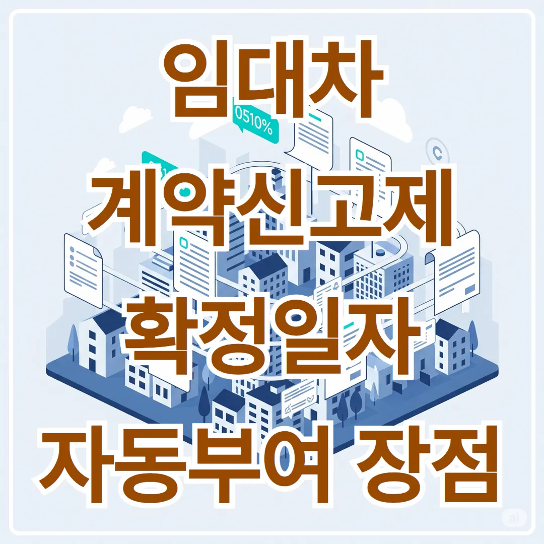 임대차 계약신고제 확정일자 자동부여의 장점