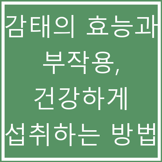 감태의 효능과 부작용, 건강하게 섭취하는 방법