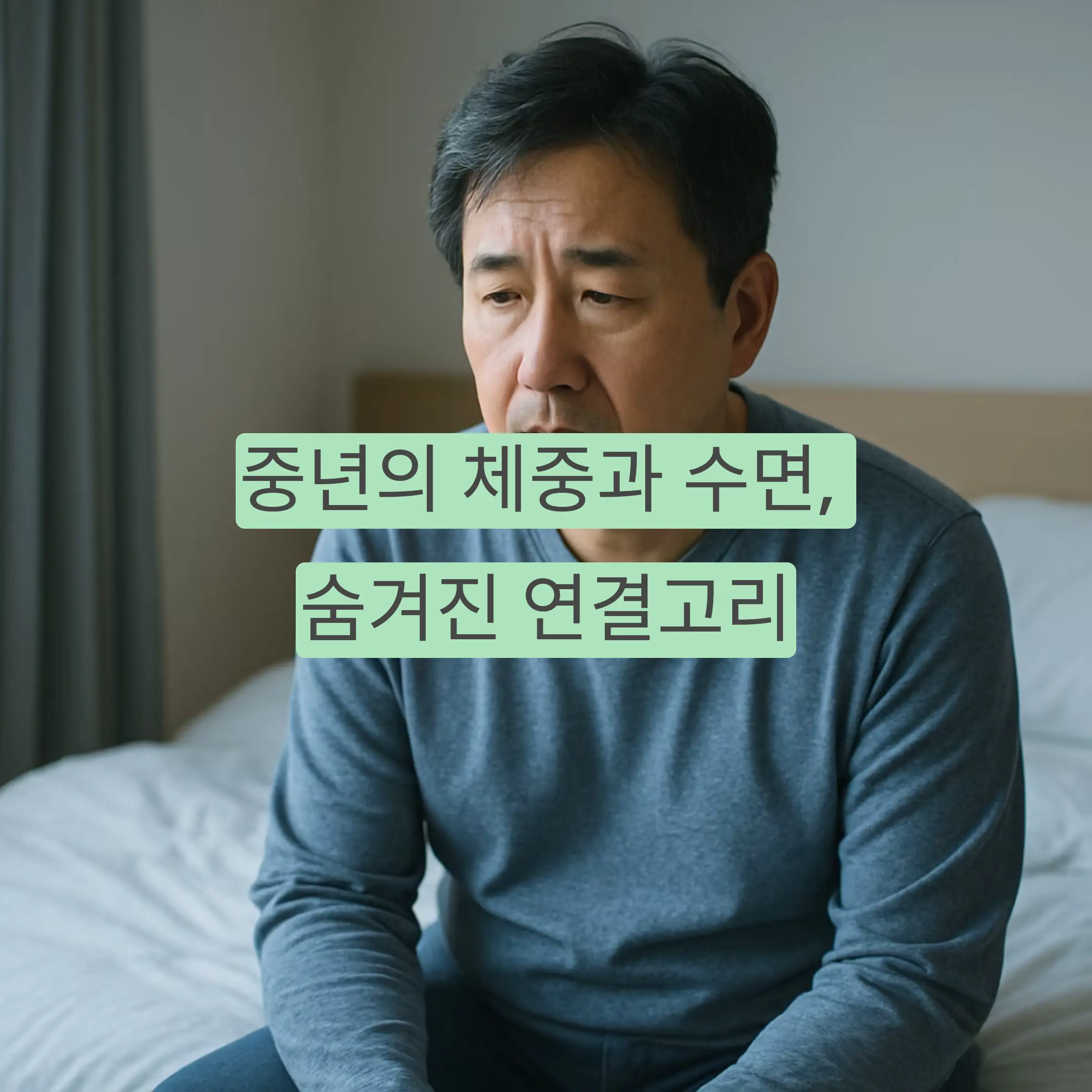 중년 체중과 수면 질의 상관관계, 더 깊게 자는 몸 만들기