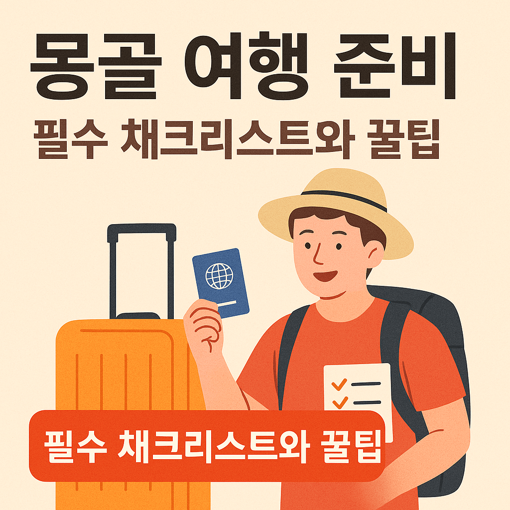 몽골 여행 준비, 필수 체크리스트와 꿀팁 총정리