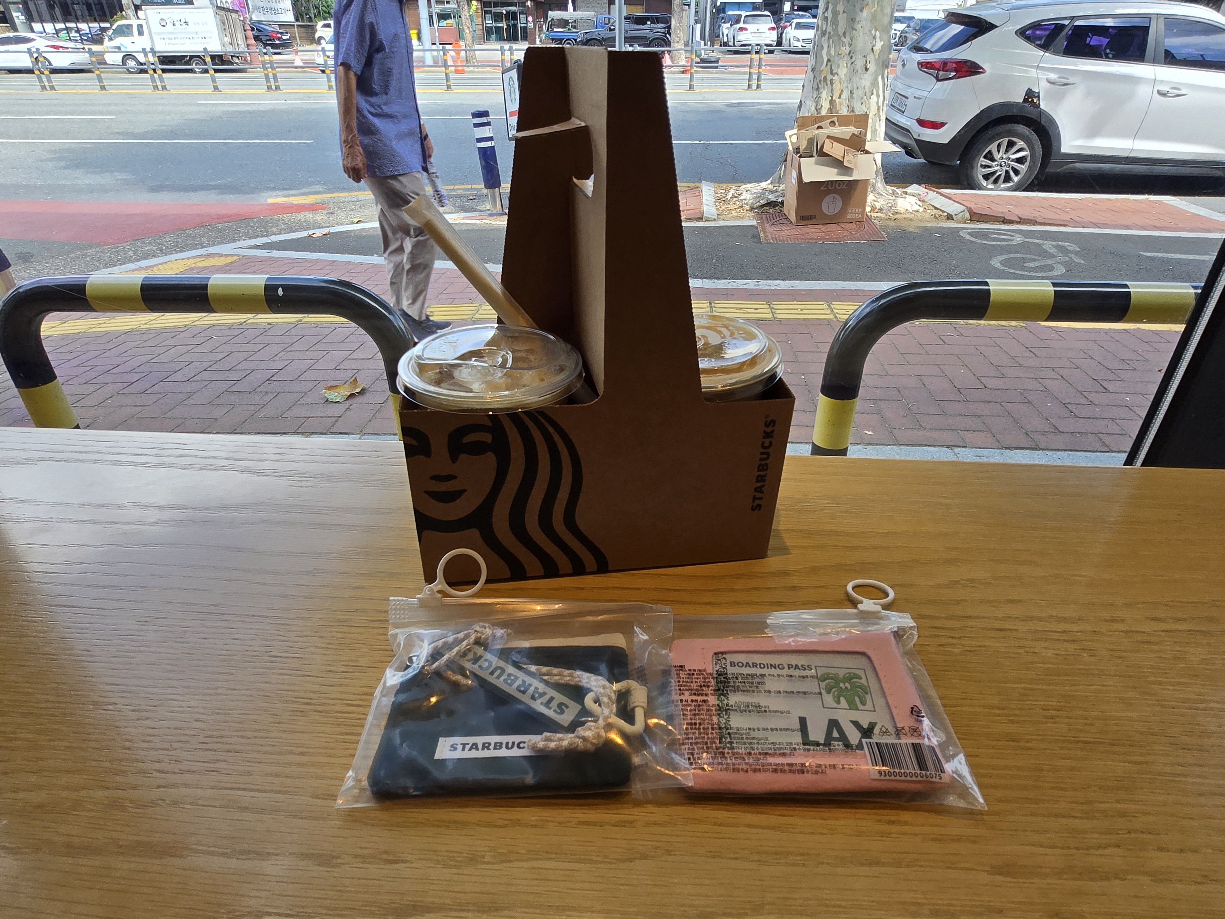 스타벅스 백 택 세트 실물후기