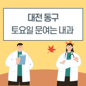 대전 동구 토요일 내과 진료 병원 리스트