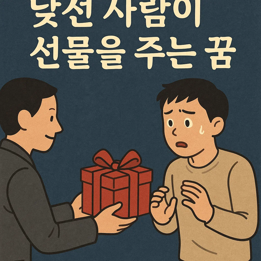 낯선 사람 선물 받는 꿈