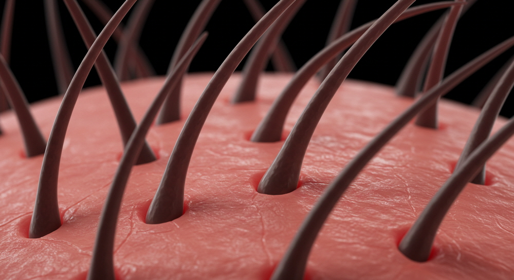 머리 만지면 통증