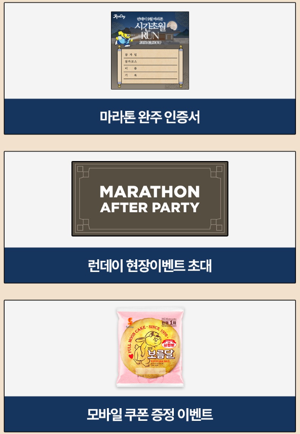 마라톤 대회 참여 혜택