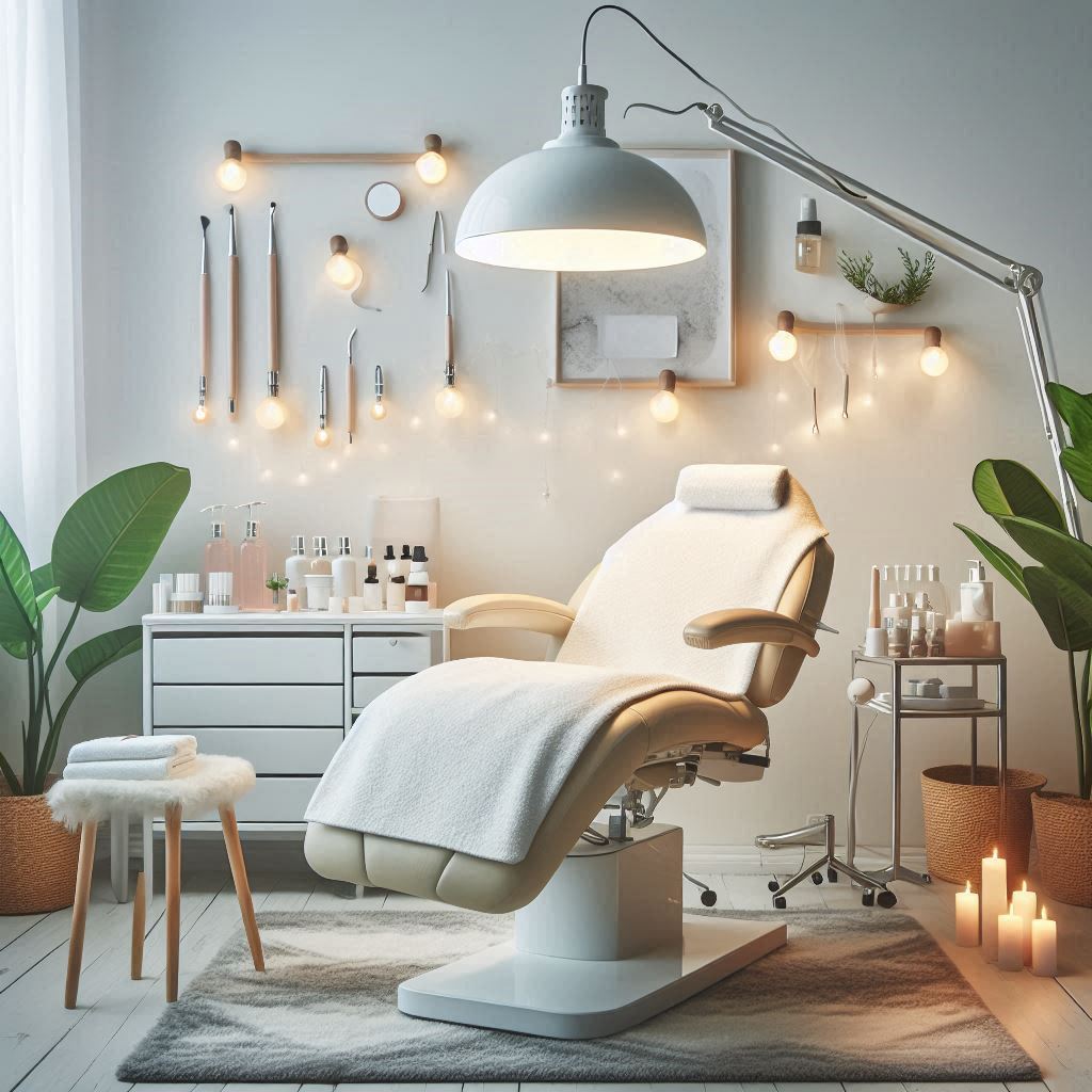 피부,체형관리 샵 배경