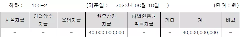 채권의 발행 현황