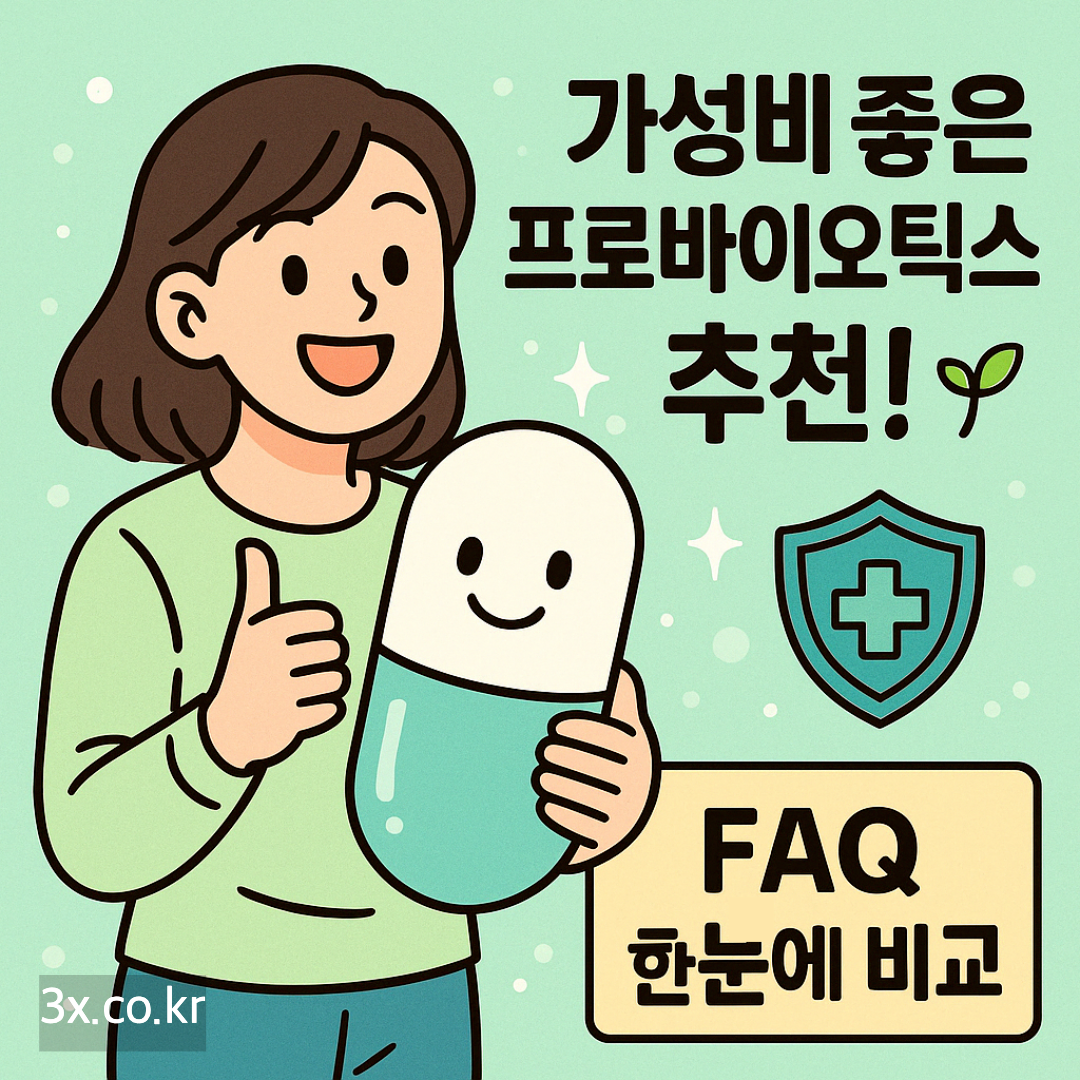 프로바이오틱스 유산균 추천 TOP 5 가성비와 효능 완벽 분석하세요(최신)