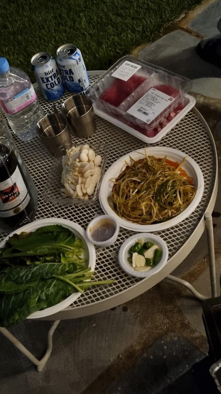 캠핑 파채 겉절이