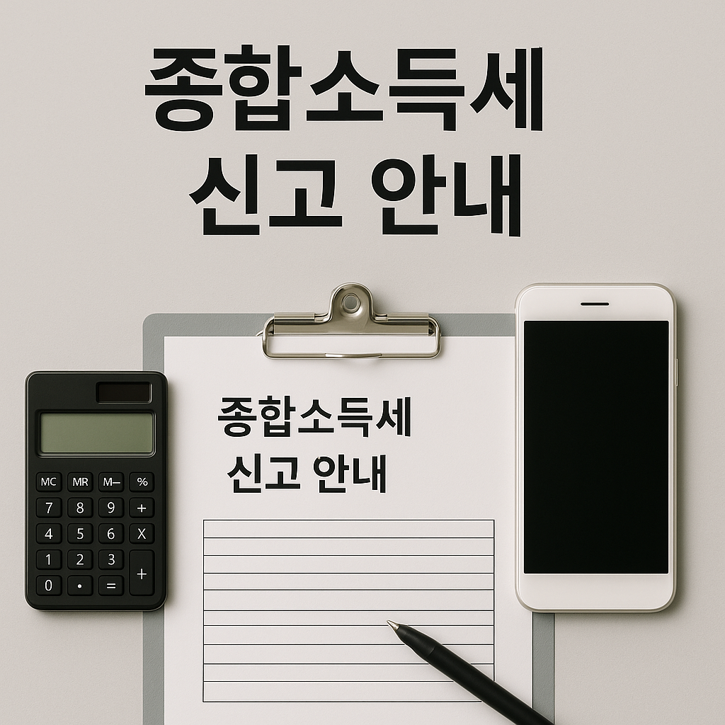 종합소득세 신고 안내