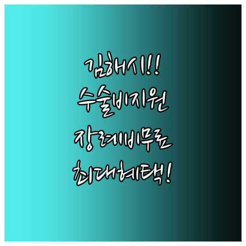 김해시 반려동물 예방접종 수술비 장례..