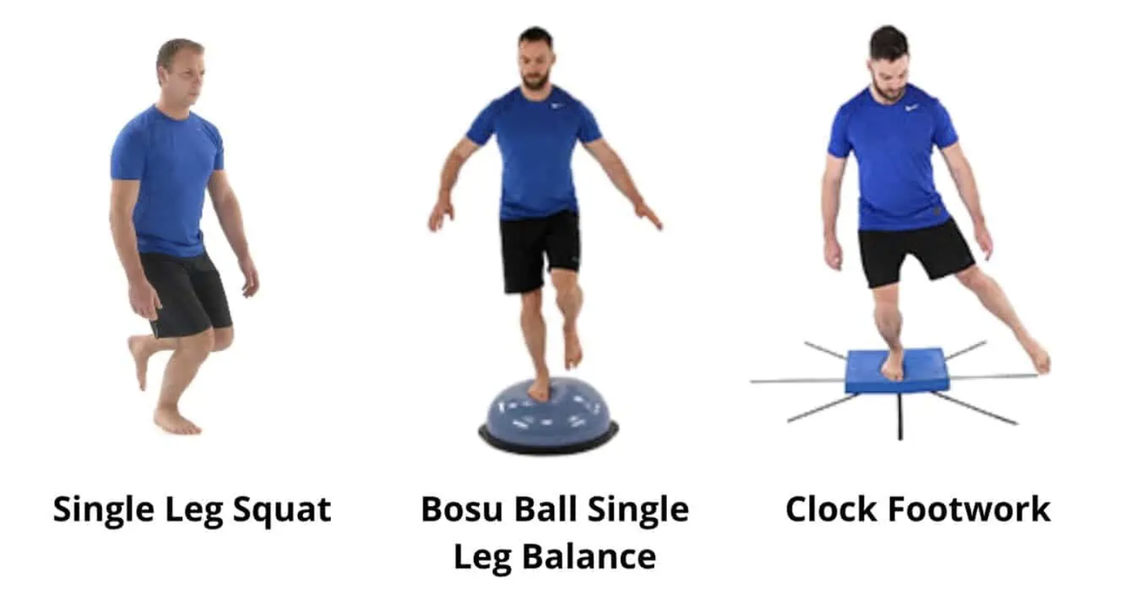 한발 발란스 균형 운동