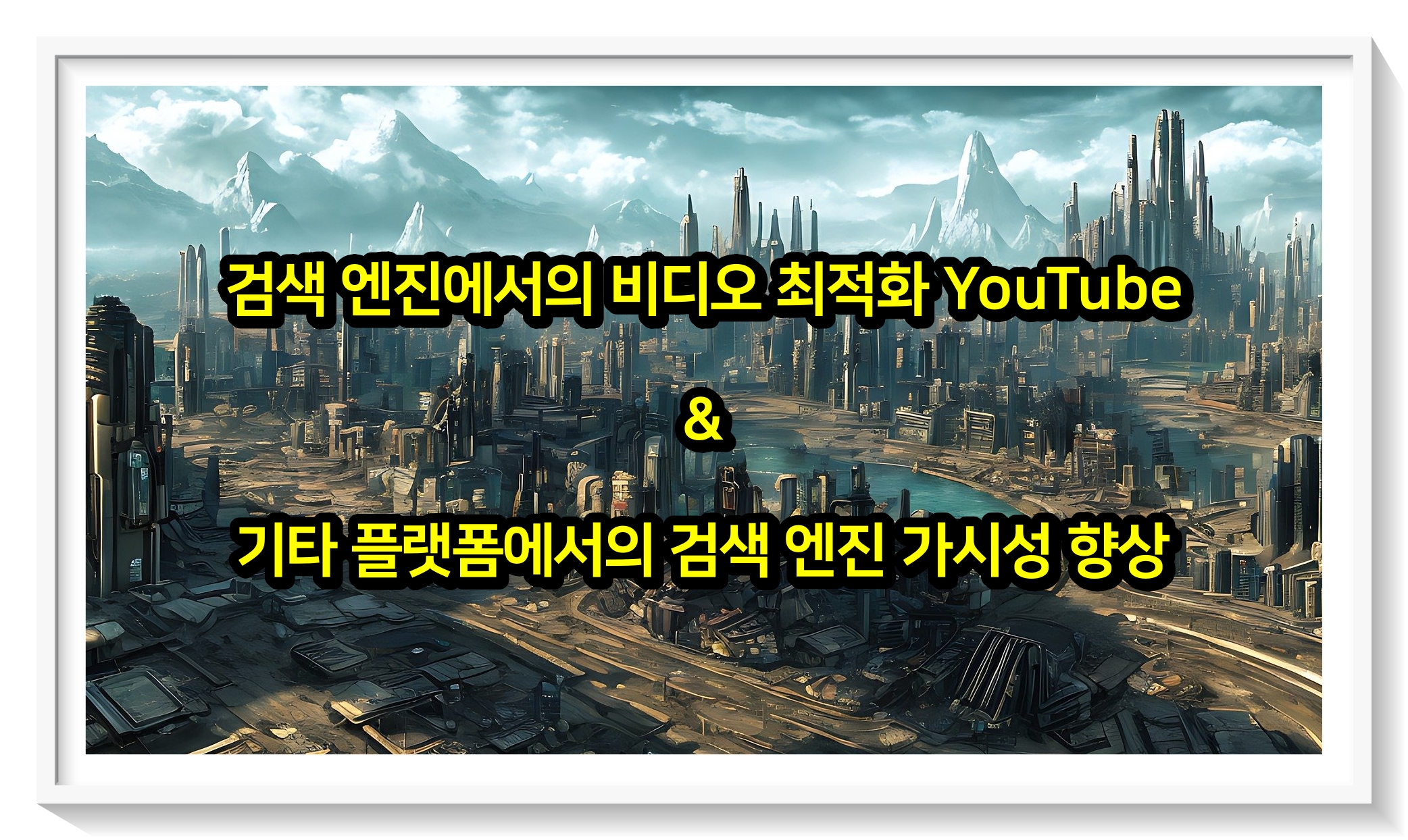 검색 엔진에서의 비디오 최적화 YouTube 및 기타 플랫폼에서의 검색 엔진 가시성 향상