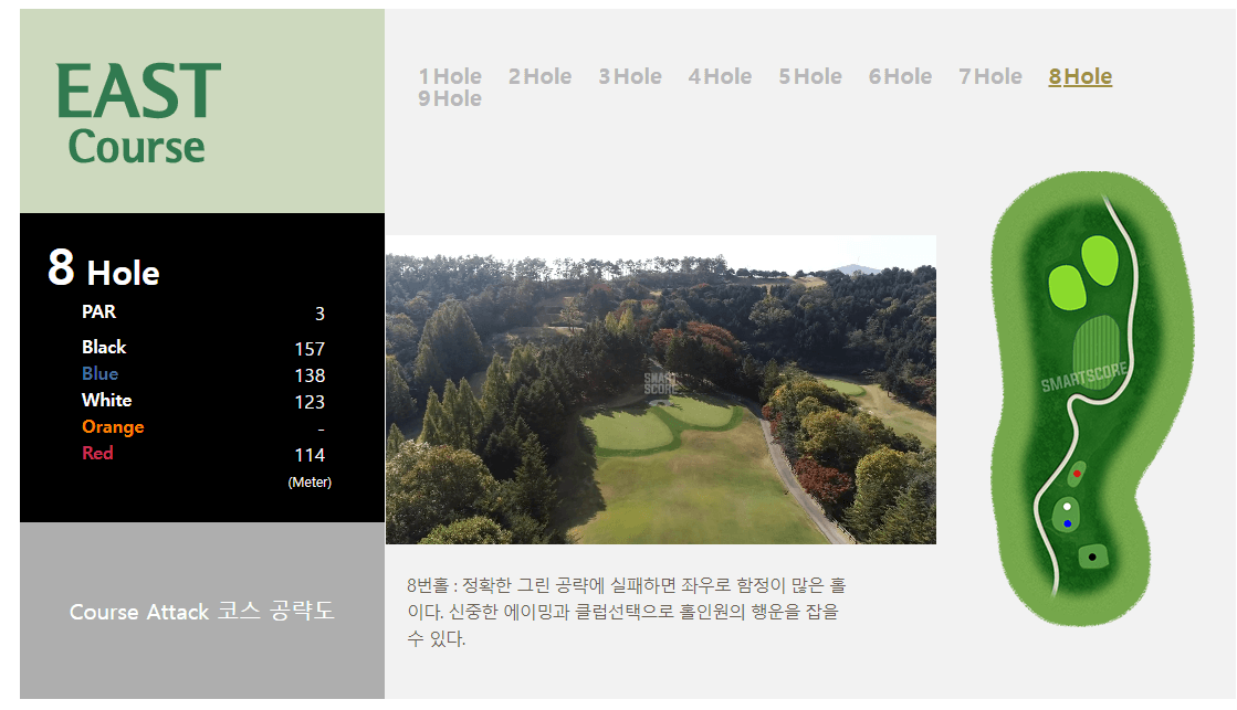 은화삼 CC 동코스 공략도 08