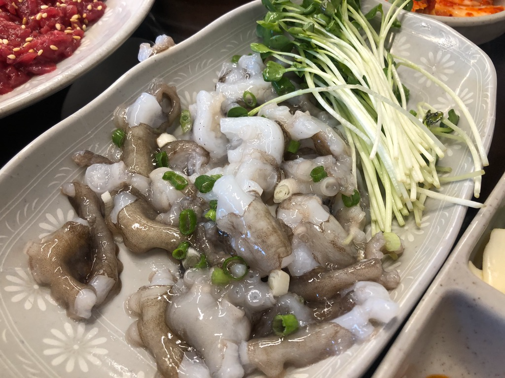 광장시장 부촌육회 낙지탕탕이