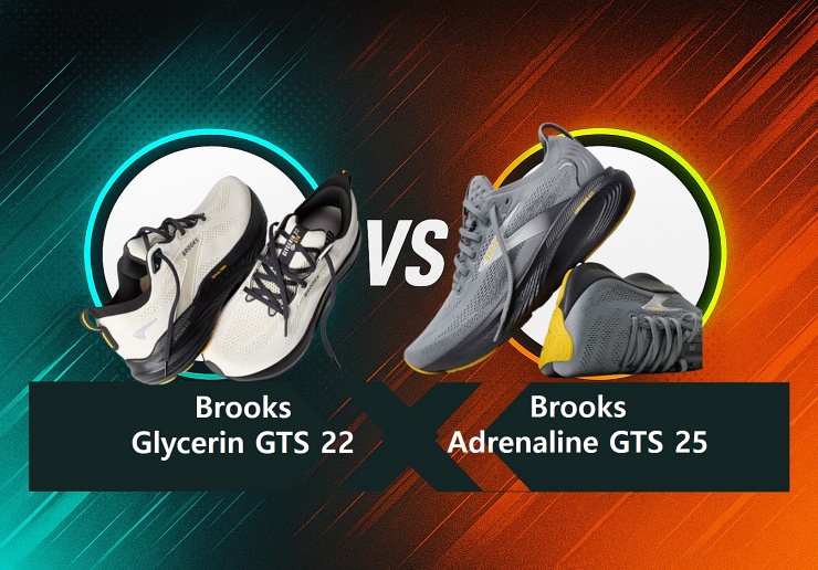 브룩스 러닝화 안정화 비교
글리세린 vs 아드레날린