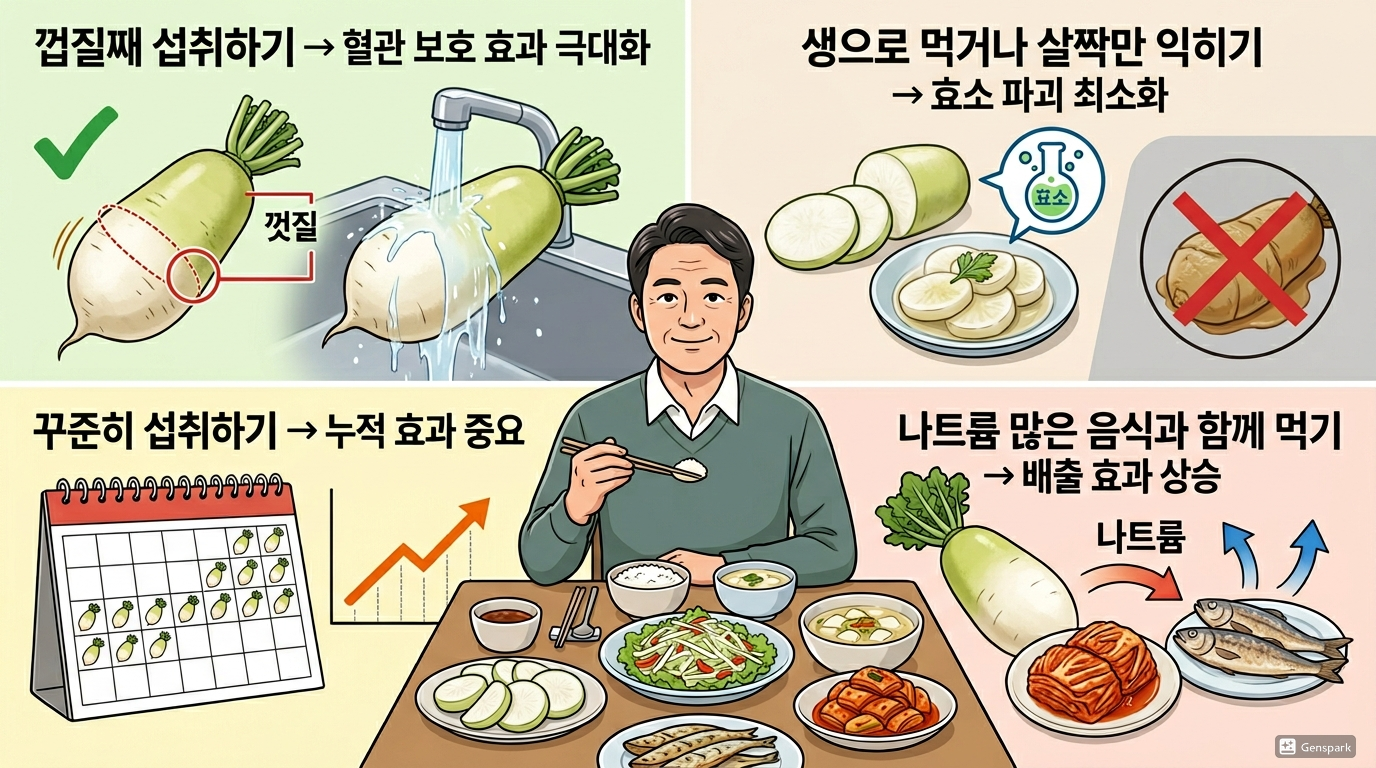 무 제대로 먹는 방법과 핵심 포인트