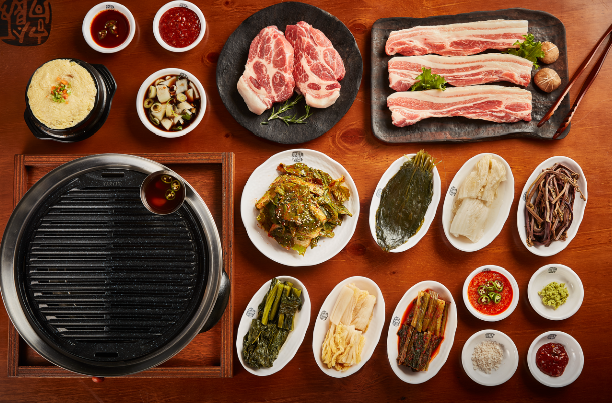 부산 삼겹살 굽기 달인