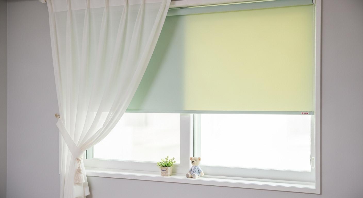 아기방 커튼 블라인드