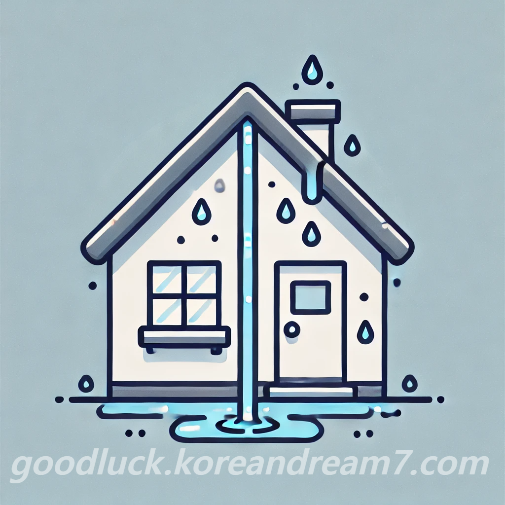 집에 물이 새는 꿈
