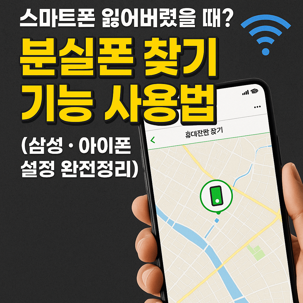분실폰 찾기 기능 사용법