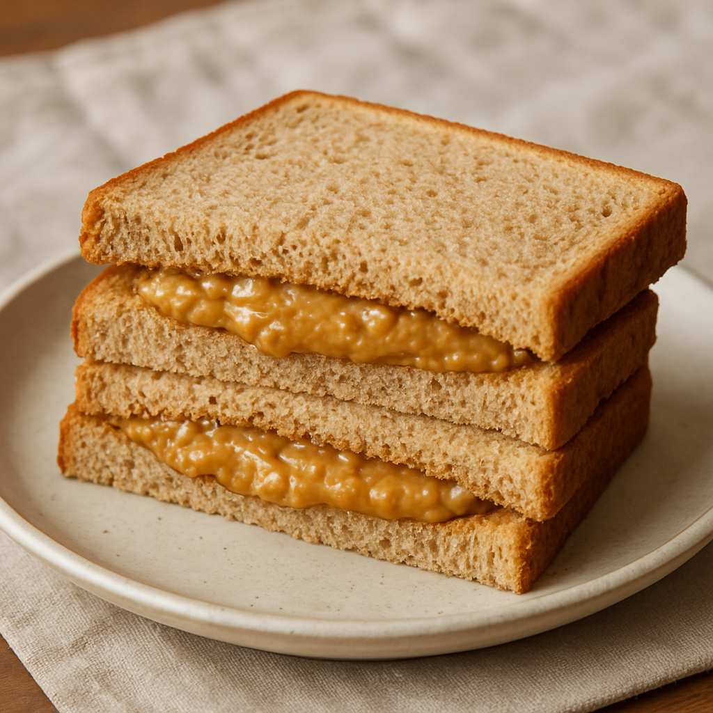 된장 너트버터 샌드위치